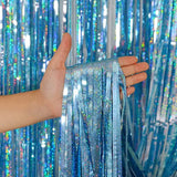 Foil Tinsel Fringe Curtain Backdrop