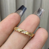 Luxury W Letter Gold Plated Ring