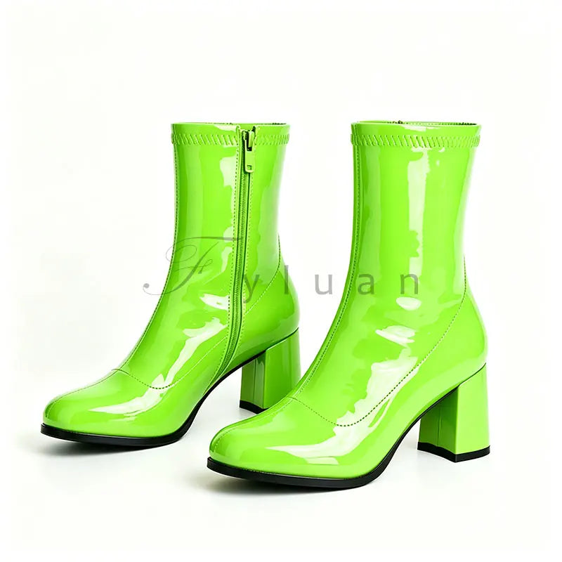 Classic Block Heel Ankle Boots