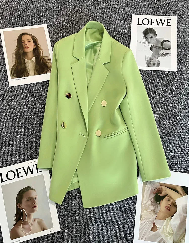 SilhouetteFit™ – Slim Blazer (Korean Fashion, Office-Ready Slimming Design)
