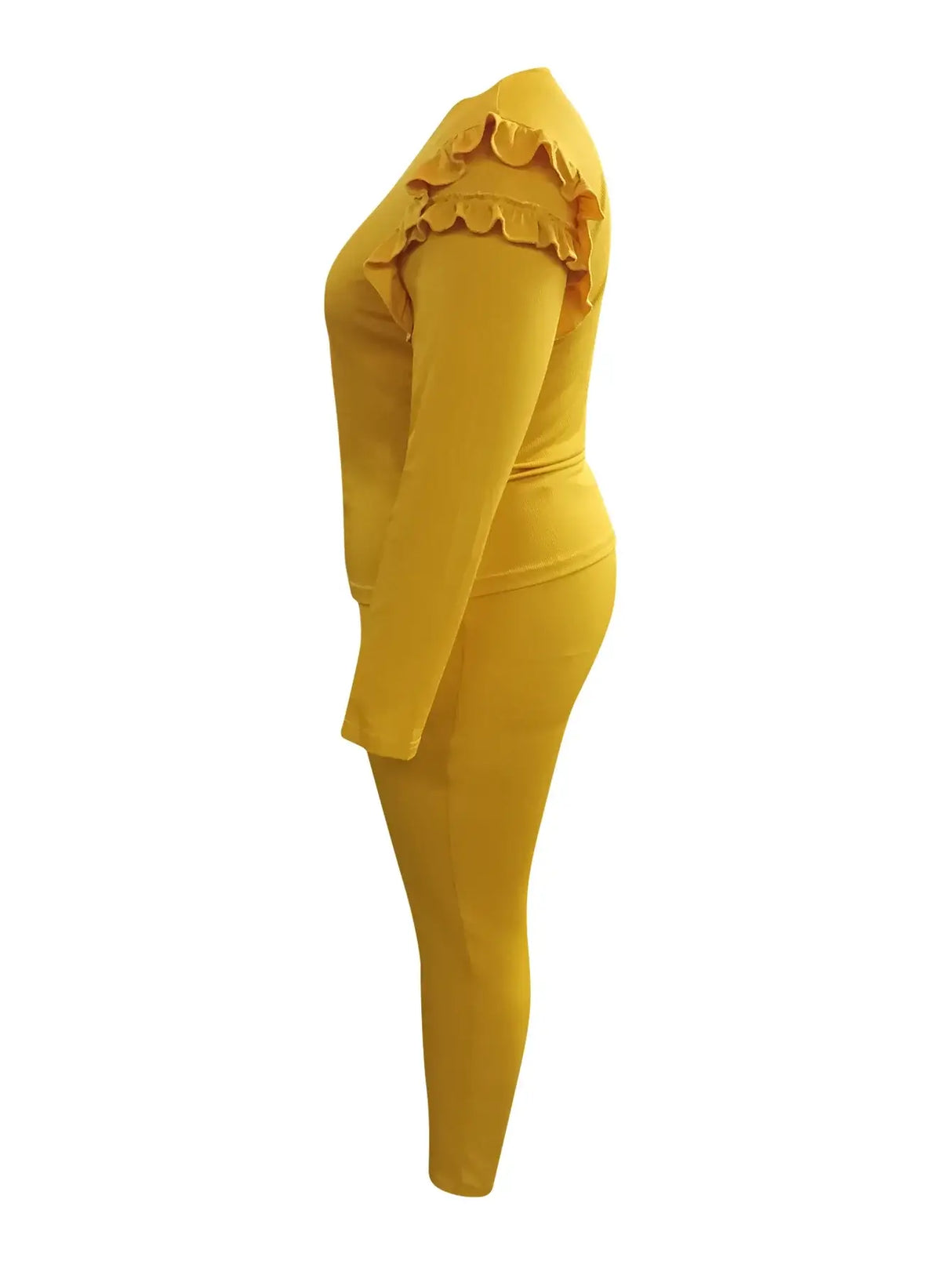 Women Plus Size Striped Pants Set
