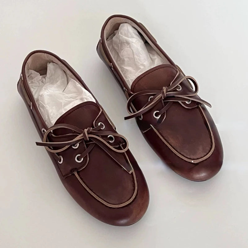 Soft Leather Slip-On Flats – Casual Women’s 2025