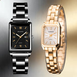 Luxury Square Gold Quartz Couple Watches