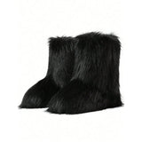 Y2K Fur Snow Boots