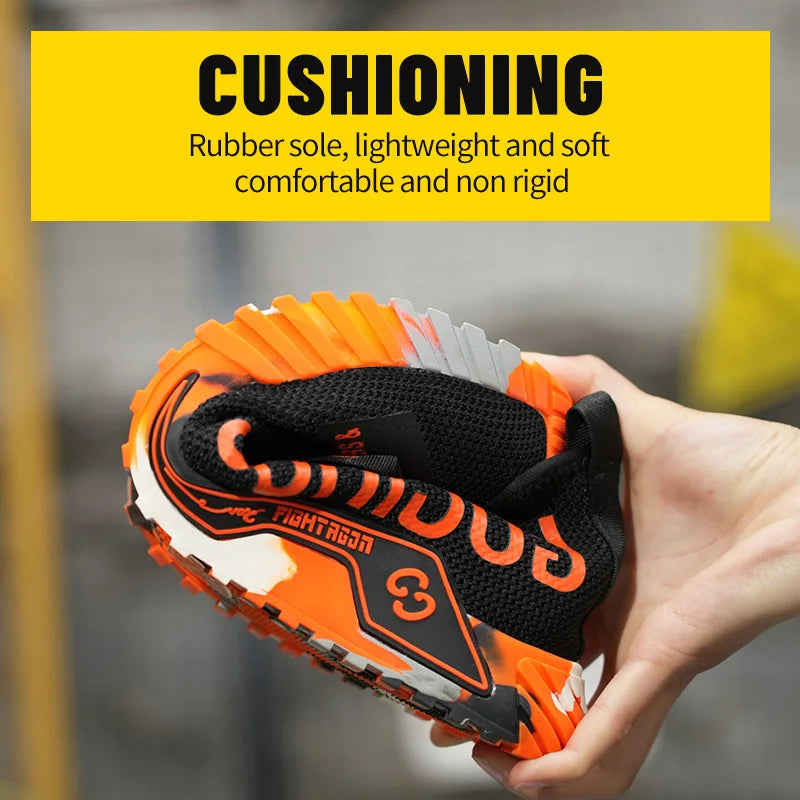 Women Safety Shoes Soft Sole Protective Sneakers