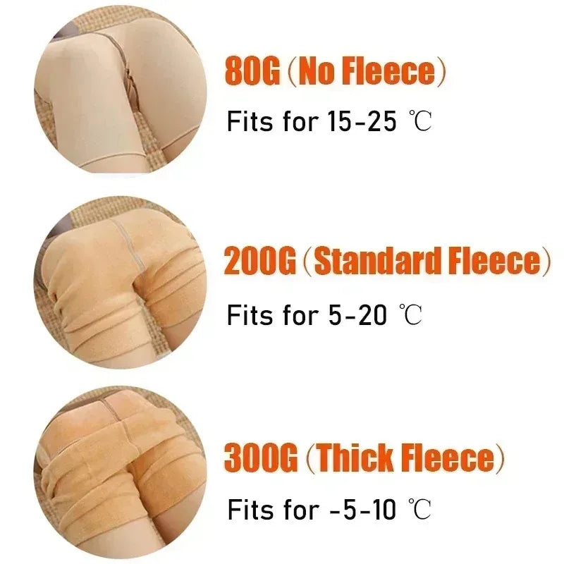 Women Thermal Fleece Velvet Tights