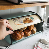 Metal Bread Box with Lid