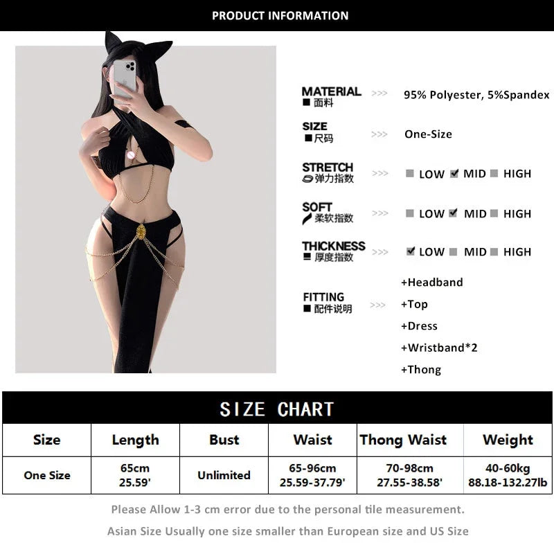 Women’s Cat Cosplay Costume Set