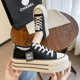Women Canvas Shoes Lace Up Sport Sneakers