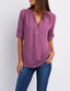 Luna Deep V-Neck Chiffon Blouse