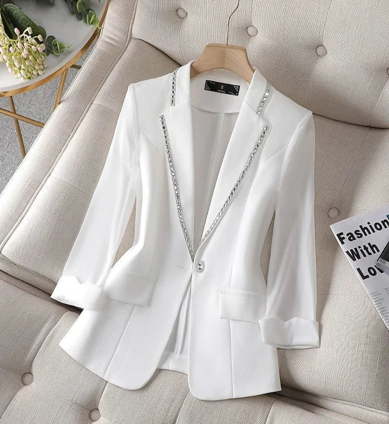 ShineGlam™ – Sequin Blazer (Glitter Glam for Spring/Autumn, Night Out Outerwear)
