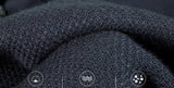Men Half Zip Velvet Knit Sweater