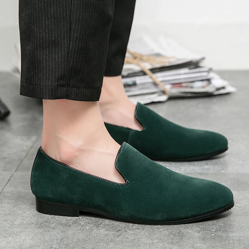 Men’s Suede Driving Mules