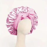 Adjustable Silk Satin Bonnet for Sleeping – Hair Protection