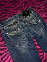 Miss Me Y2K Rhinestone Wide Jeans
