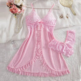 Blush Satin Sleepwear Set