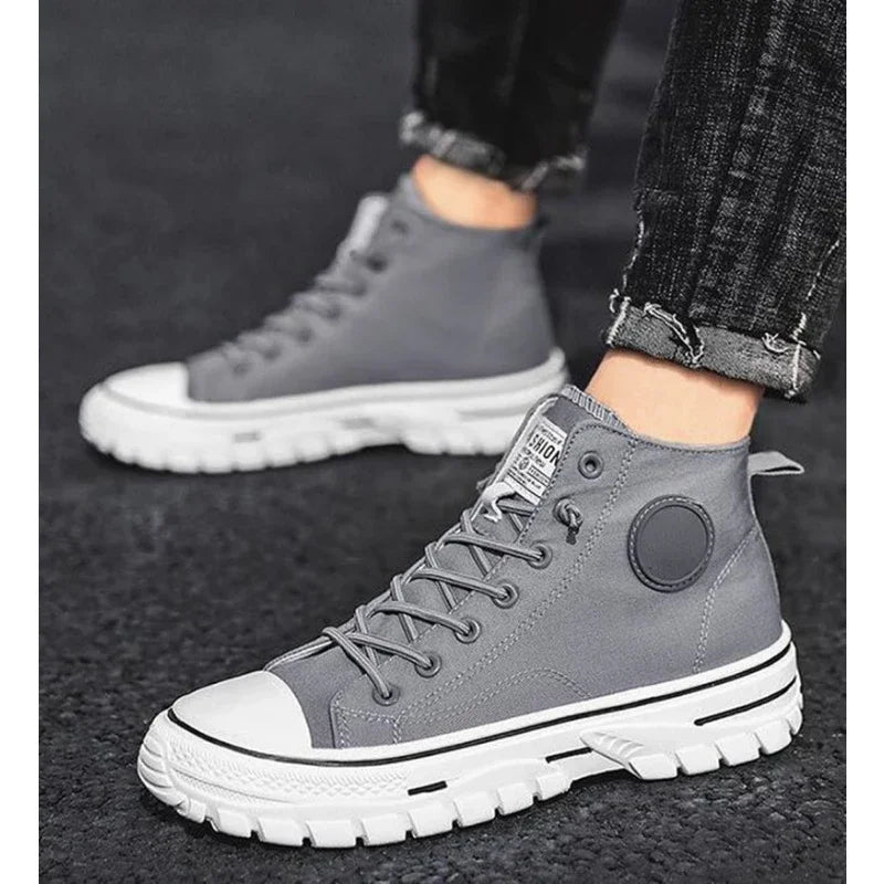 Men Gray Skate Shoes