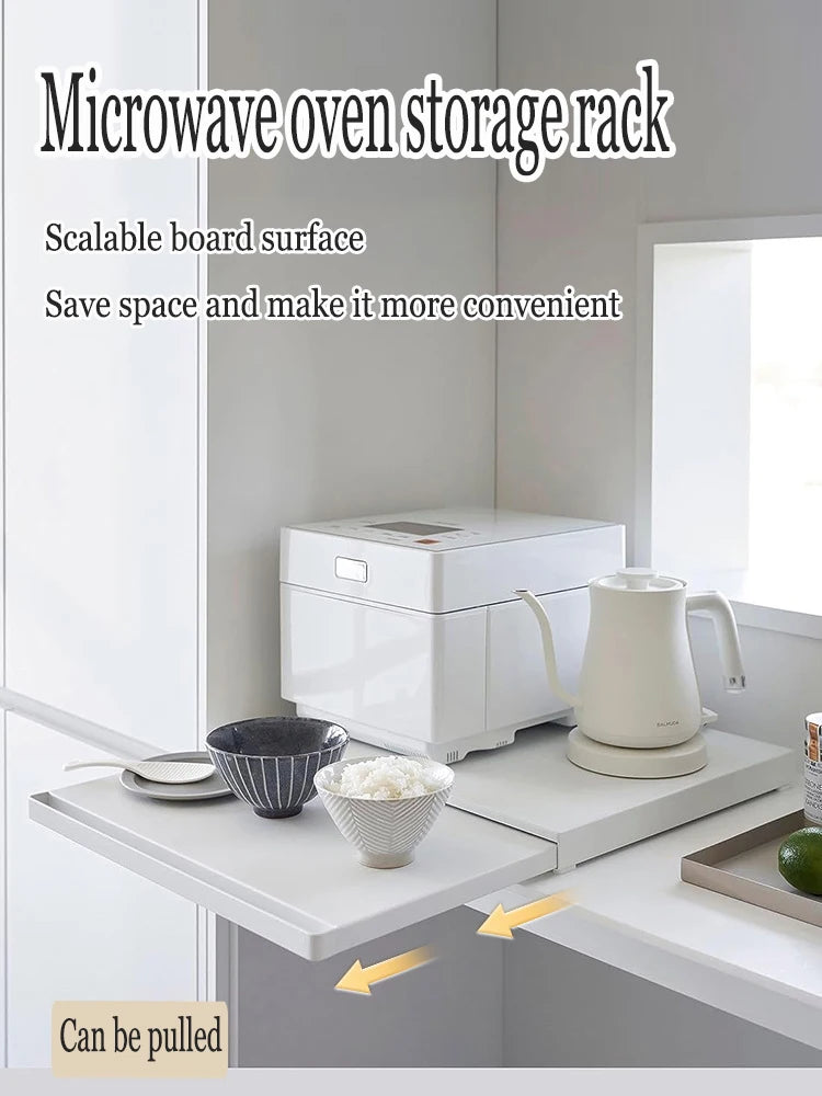 Kitchen Microwave Storage Rack Organizer