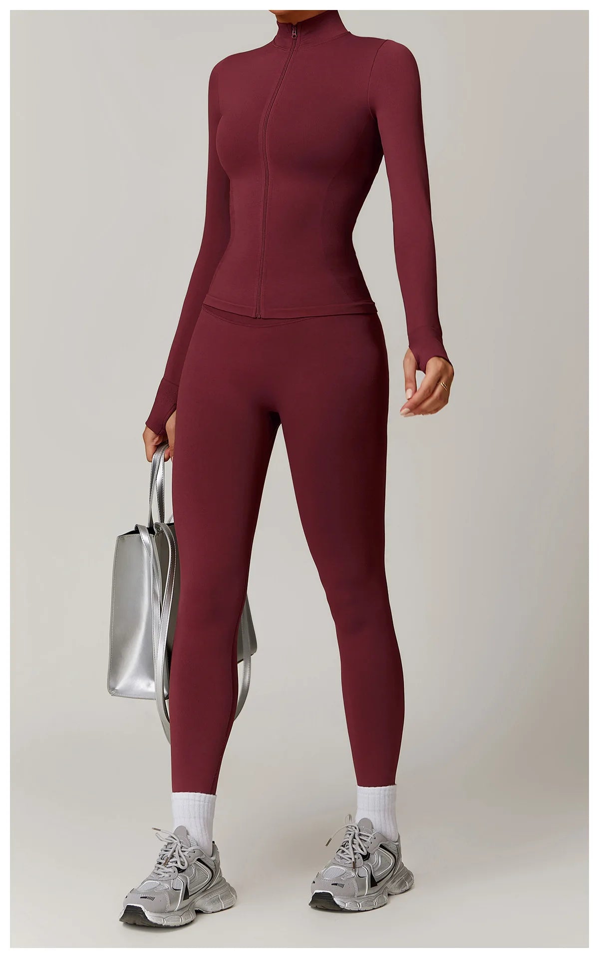 Seamless Women's Long Sleeve Yoga Jacket – Windproof Running Sports Top