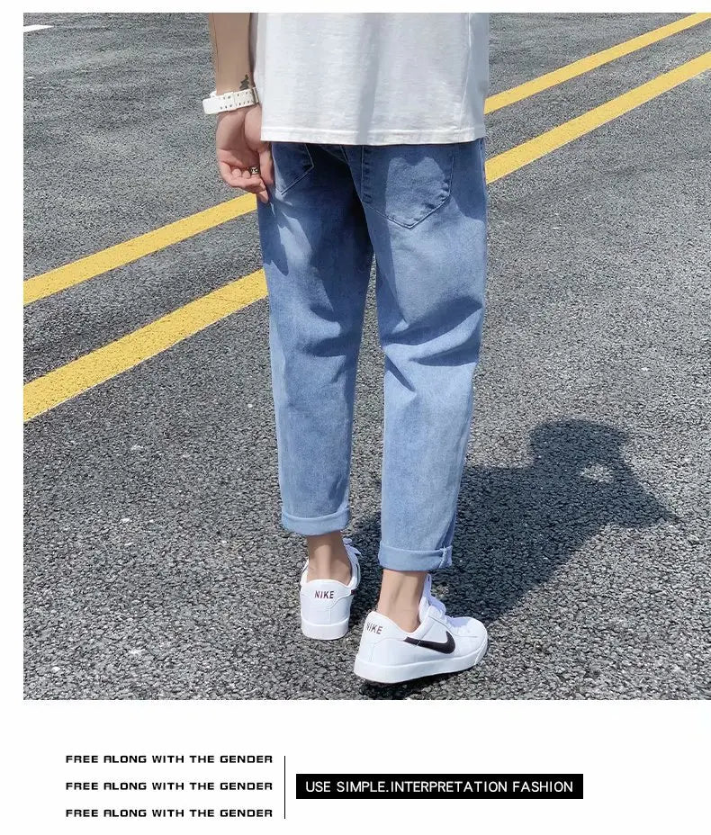 Men’s Simple Straight Denim Jeans