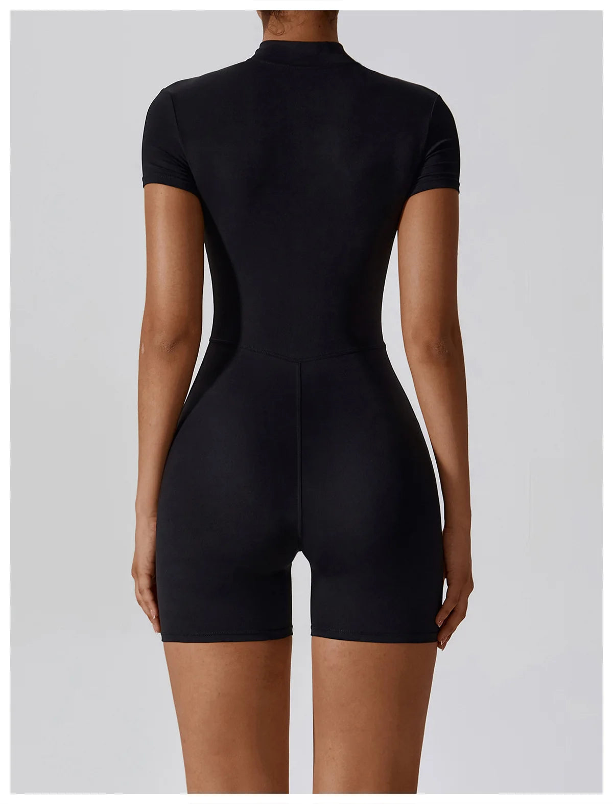 Women Summer Zipper Yoga Jumpsuit
