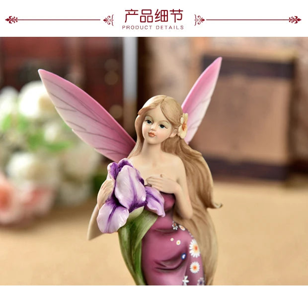 Luxury Resin Angel Figurine Decor