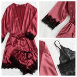 Ruby Luxe Satin Set
