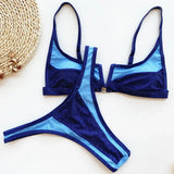 Denim V-Thong Bikini