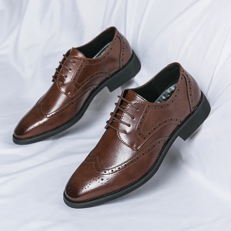 Men’s Full-Grain Leather Dress Shoes