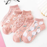Women Lace Bow Stockings