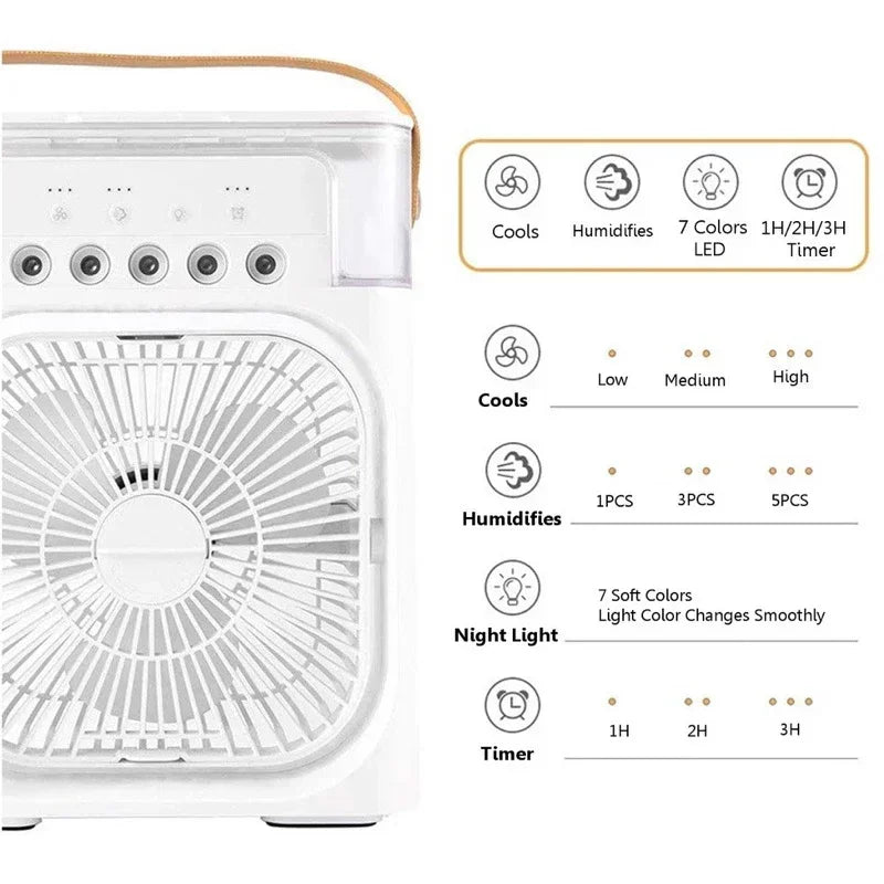 3-in-1 Small Air Conditioner Fan