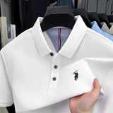 Men Cotton Embroidered Polo Shirt