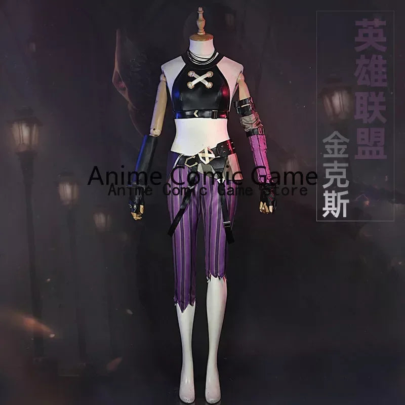 LOL Arcane Jinx Cosplay Costume Outfit