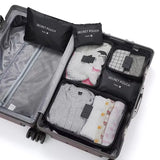 6-Piece Oxford Travel Organizer Set – Packing Cubes