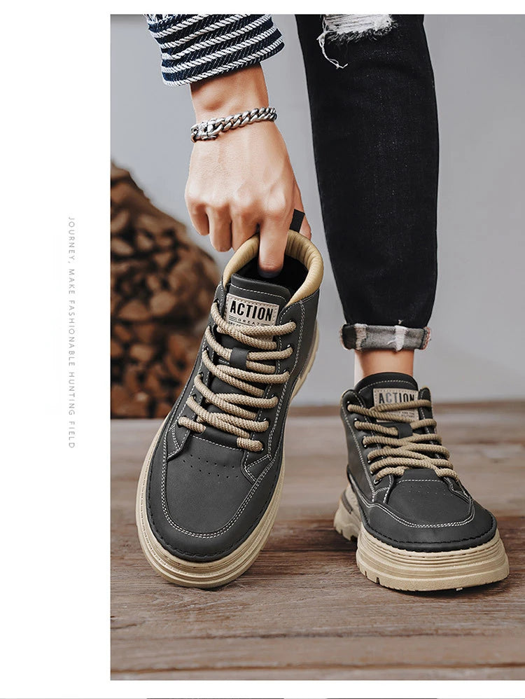 Fashion High-Top Casual Men’s Boots