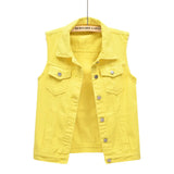 Elegant Vintage Denim Vest for Women