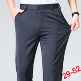 Men's Plus Size Business Trousers – Classic Black