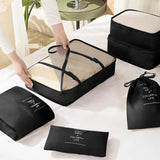 7-Piece Travel Packing Organizer Set – Folding Luggage Cubes