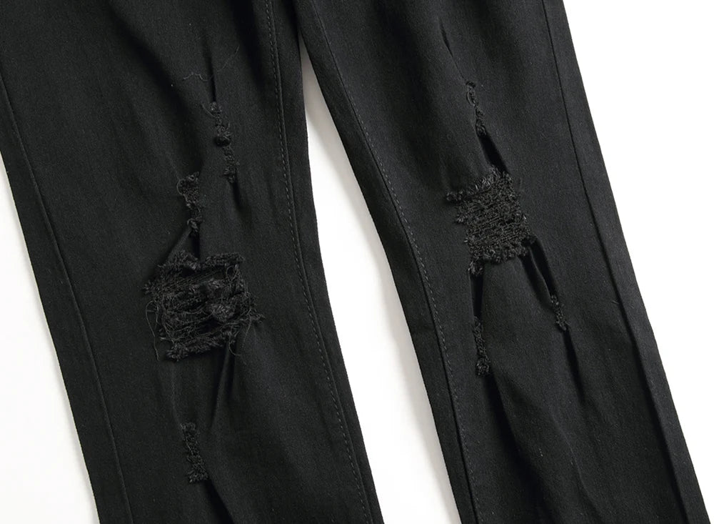 Men’s Ripped Biker Skinny Jeans