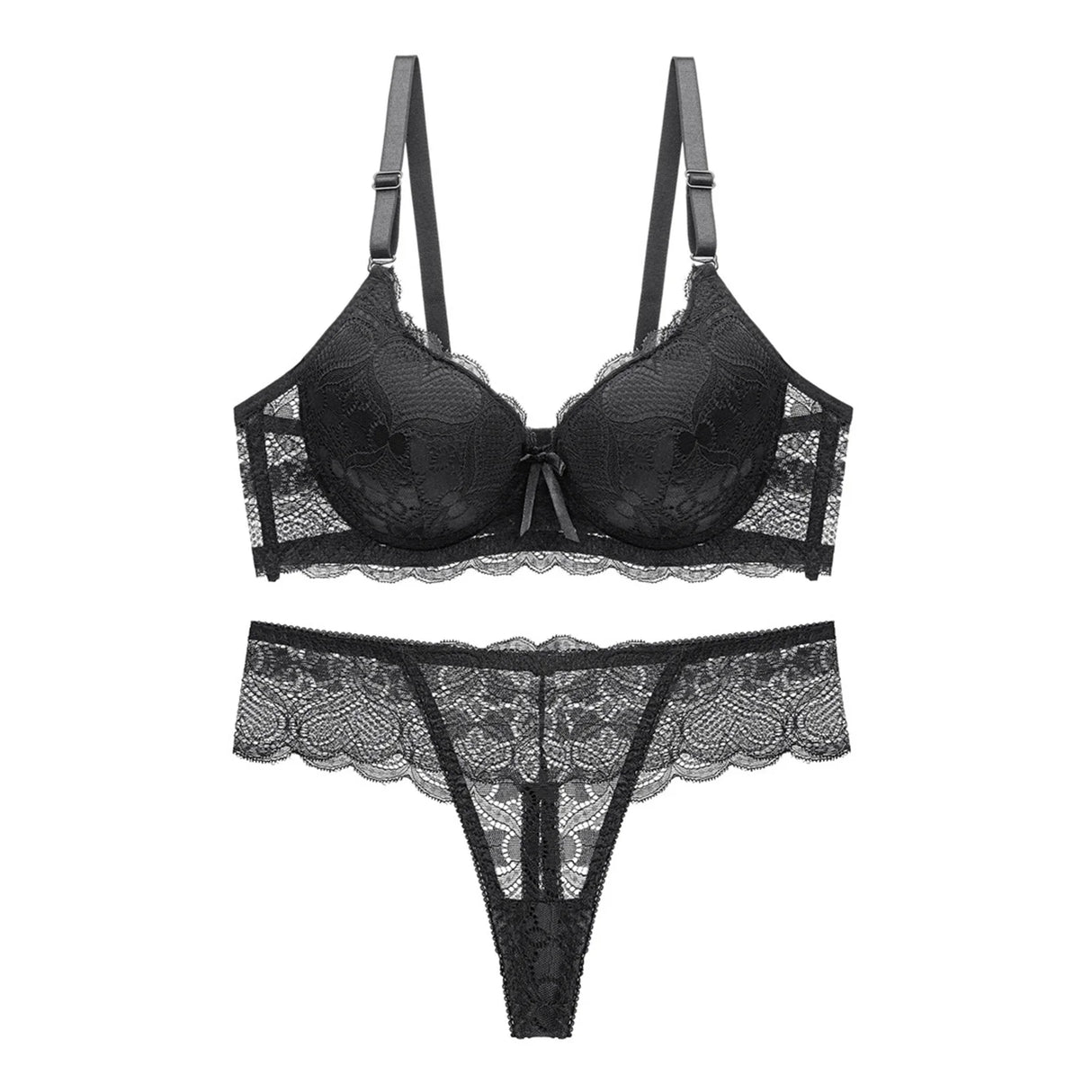 Women Floral Lace Garter Set