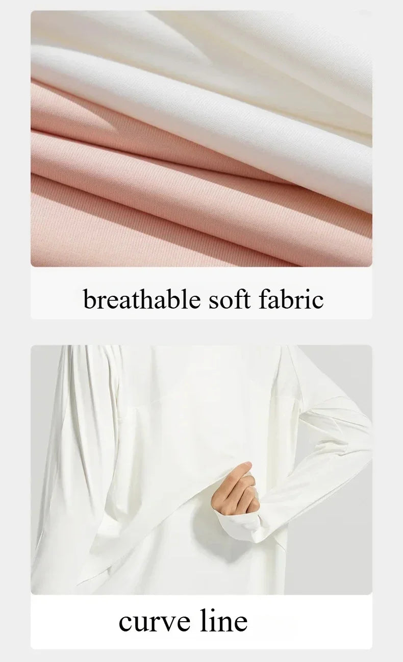 Women Loose Fit Yoga Cover Up Shirt