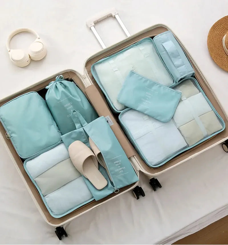 10/7-Piece Travel Organizer Set – Suitcase Packing Cubes