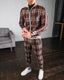 Men's Checkered Sports Tracksuit