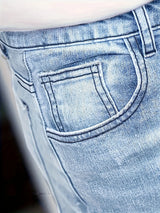 Men's Slim Fit Distressed Jeans