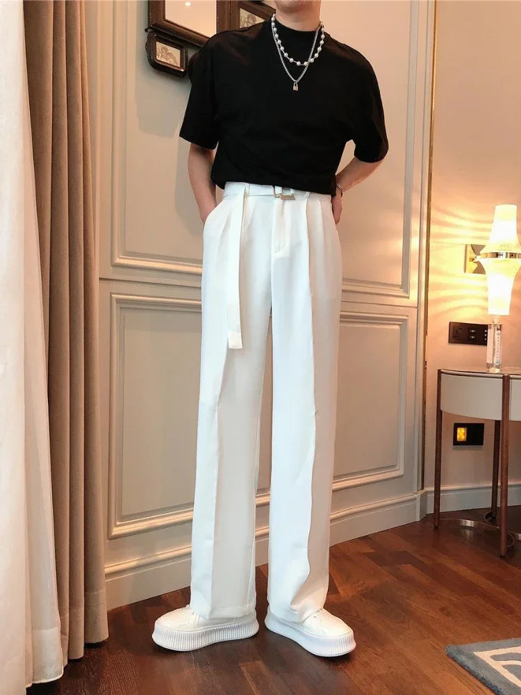 Men's Plus Size White Suit Pants – Formal Trousers