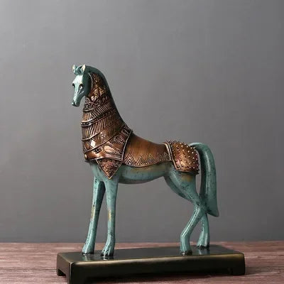 European Lucky Horse Resin Ornament