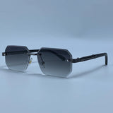 Elite Rimless Rectangle Sunglasses