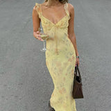 Women V Neck Lace Bodycon Dress