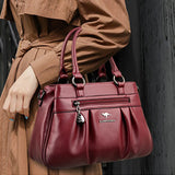 Triple Compartment Tote Bag