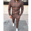 Men's Checkered Sports Tracksuit